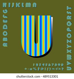 alphabet set design, vector illustration


