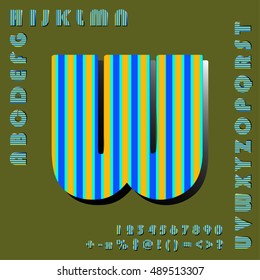 alphabet set design, vector illustration