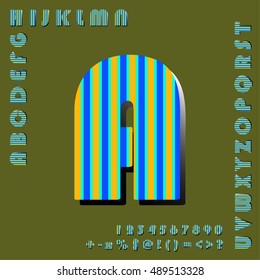 alphabet set design, vector illustration