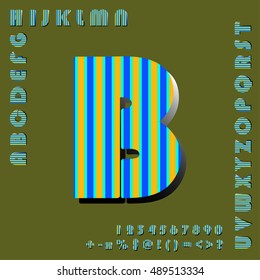 alphabet set design, vector illustration

