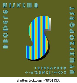 alphabet set design, vector illustration

