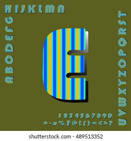 alphabet set design, vector illustration

