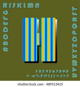 alphabet set design, vector illustration