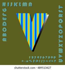 alphabet set design, vector illustration