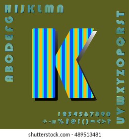 alphabet set design, vector illustration