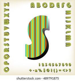 alphabet set design, vector illustration

