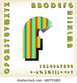 alphabet set design, vector illustration