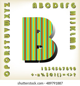 alphabet set design, vector illustration
