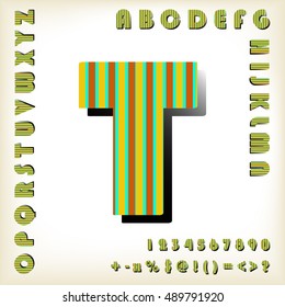 alphabet set design, vector illustration

