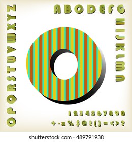 alphabet set design, vector illustration

