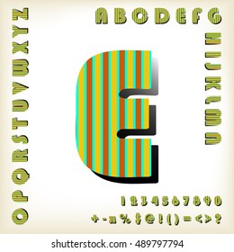 alphabet set design, vector illustration