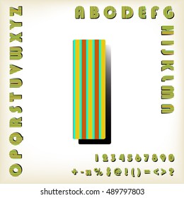 alphabet set design, vector illustration