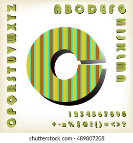 alphabet set design, vector illustration