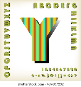 alphabet set design, vector illustration

