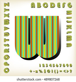 alphabet set design, vector illustration