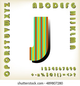 alphabet set design, vector illustration
