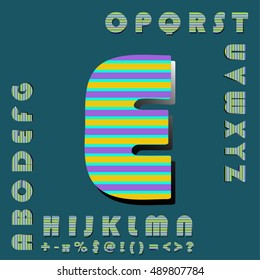 alphabet set design, vector illustration

