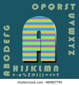 alphabet set design, vector illustration

