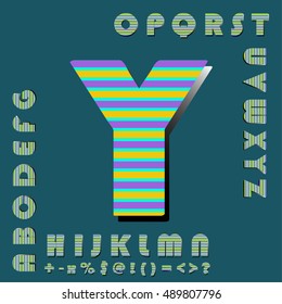 alphabet set design, vector illustration

