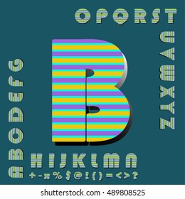 alphabet set design, vector illustration