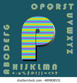 alphabet set design, vector illustration