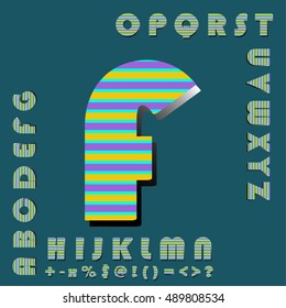 alphabet set design, vector illustration