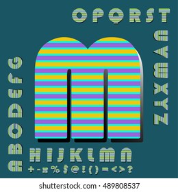 alphabet set design, vector illustration

