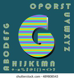alphabet set design, vector illustration