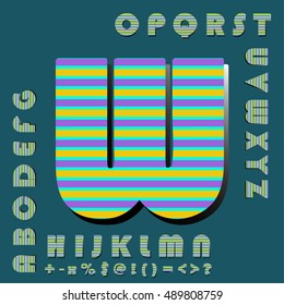 alphabet set design, vector illustration