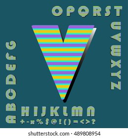 alphabet set design, vector illustration