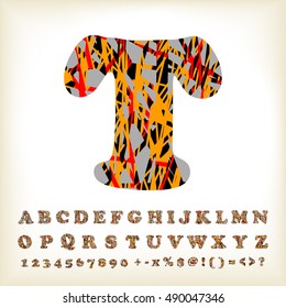 alphabet set design, vector illustration