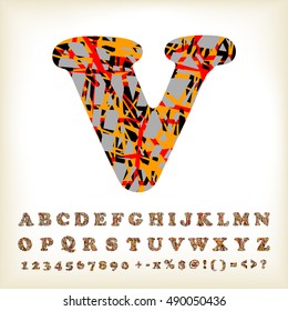 alphabet set design, vector illustration