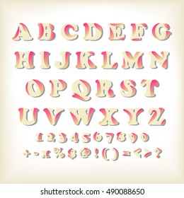 alphabet set design, vector illustration

