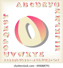 alphabet set design, vector illustration

