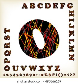 alphabet set design, vector illustration