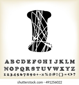alphabet set design, vector illustration