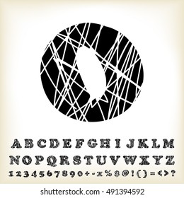 alphabet set design, vector illustration
