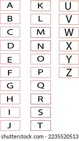 An alphabet is a set of graphs or characters used to represent the phonemic structure of a language. In most alphabets, the characters are arranged in a definite order or sequence (e.g., A, B, C, etc.