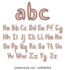 Alphabet Set Letters Vector Abc Stock Vector (Royalty Free) 433981963 ...