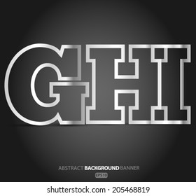  Alphabet Set  of silver metallic fonts Vector EPS 10 illustration.