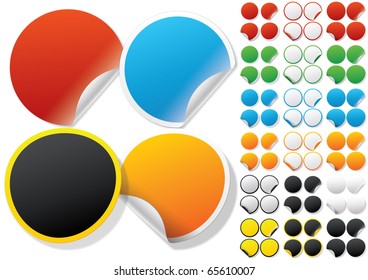 Alphabet set of symbols in the form of stickers on matte paper. Character o and zero