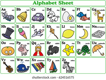 Alphabet Sheet