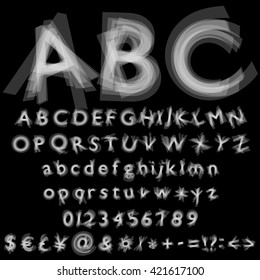 Alphabet & Signs Vector Typography Set