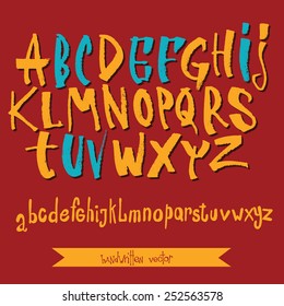 alphabet. simple letters