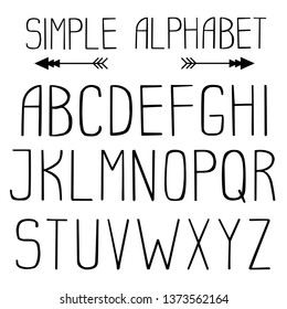 Alphabet simple vector