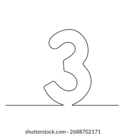 Alphabet  single line art, continuous one line drawing of  Isolated outline vector icon 