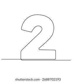 Alphabet  single line art, continuous one line drawing of  Isolated outline vector icon 