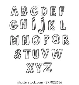 alphabet sketch path volume
