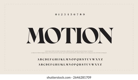  Alphabet, sliced sans serif letters, creative abstract stencil font for bold logo, sharp impactful headline, unique branding, modular minimalistic typography. Vector typeset