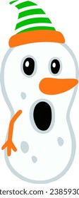 an alphabet with a snow man theme